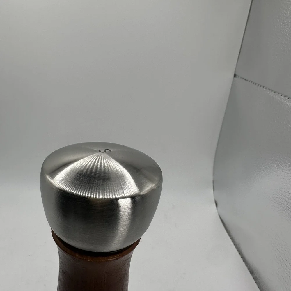 COLE & MASON Oldbury Wood Salt Grinder - Gourmet Mills Wooden Steel Gourmand 7.5